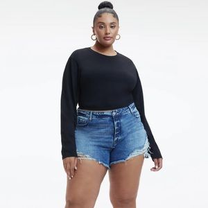 GOOD AMERICAN BOMBSHELL SHORTS - BLUE646